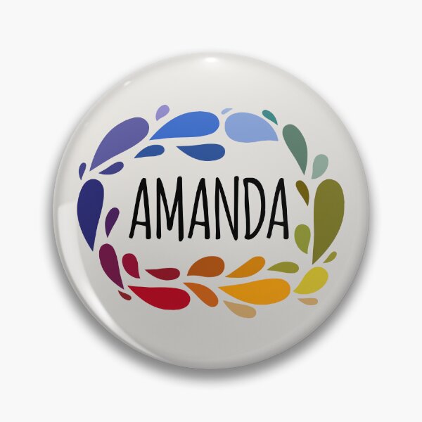 Item preview, Amanda Name Cute Colorful Gift Named Amanda designed and sold by kindxinn.