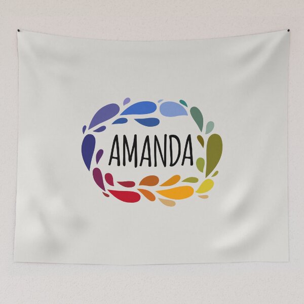 Item preview, Amanda Name Cute Colorful Gift Named Amanda designed and sold by kindxinn.
