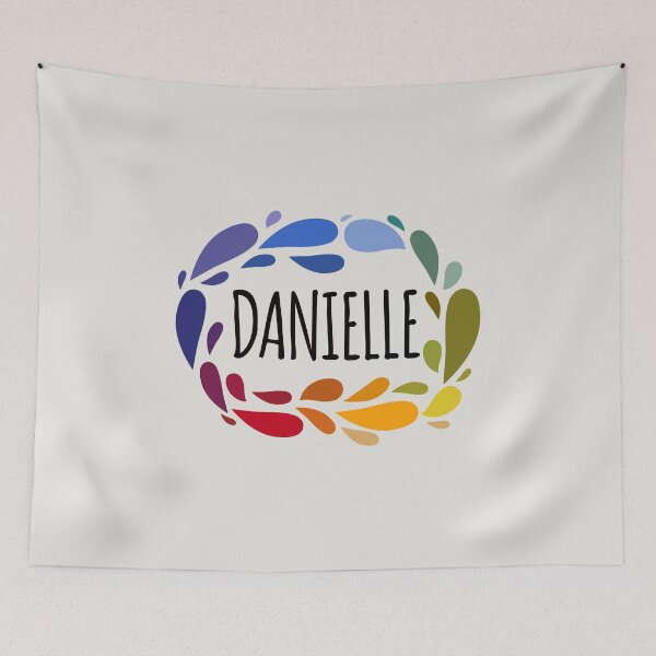 Artikelvorschau, Danielle Name Süßes buntes Geschenk namens Danielle entworfen und verkauft von kindxinn.