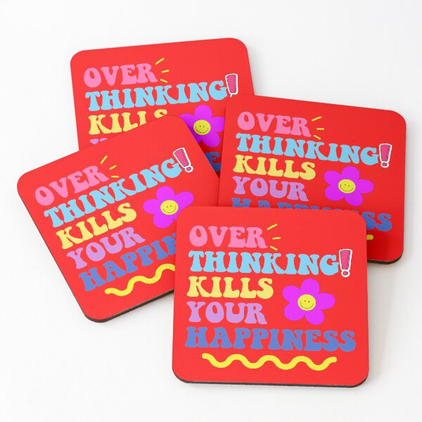 Item preview, Warning Overthinking Kills Your Happiness - Cool Retro Motivational Inspirational Gift designed and sold by mayamay0.