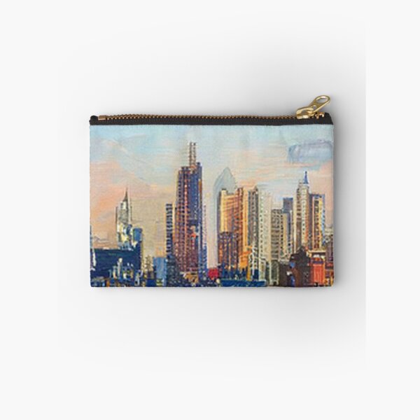 Item preview, Oil painting of Columbia Skyline by AI. - US Cityscape designed and sold by AIArtWizard ⭐⭐⭐⭐⭐.