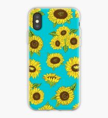 Grunge Sunflower Pattern iPhone Case