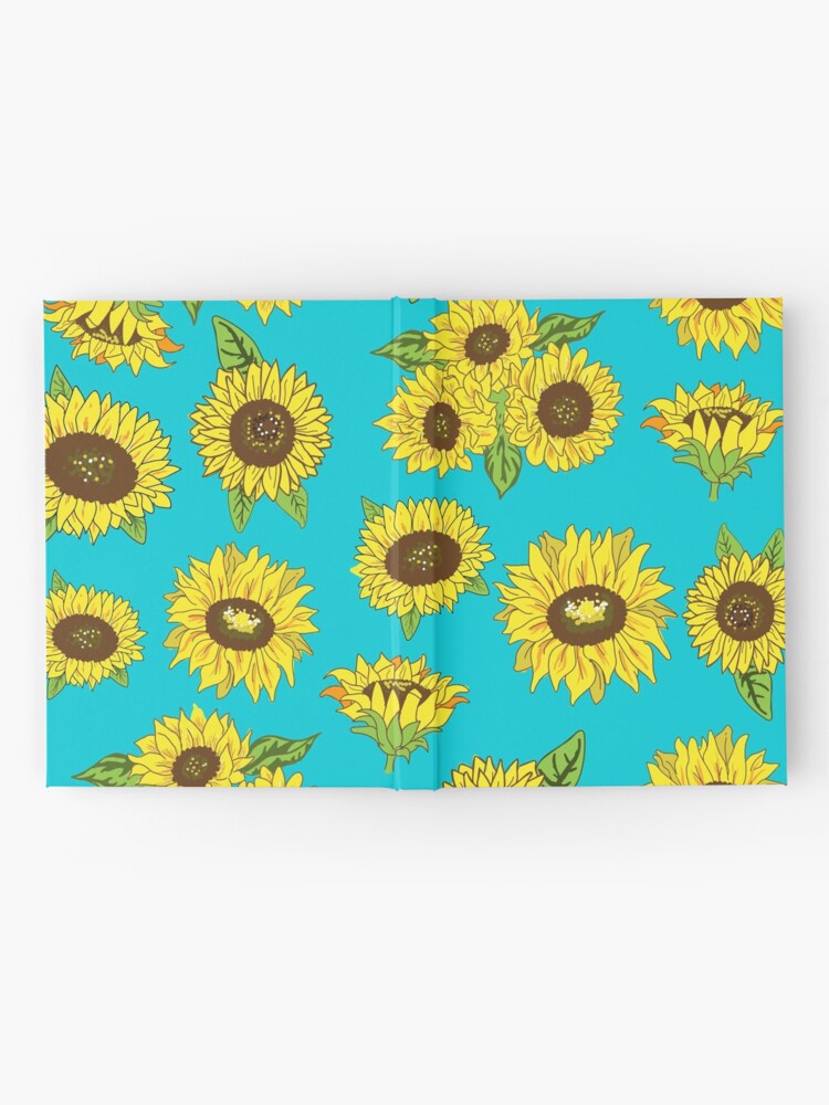 Alternate view of Grunge Sunflower Pattern Hardcover Journal
