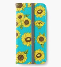 Vinilo o funda para iPhone Patrón de girasol Grunge
