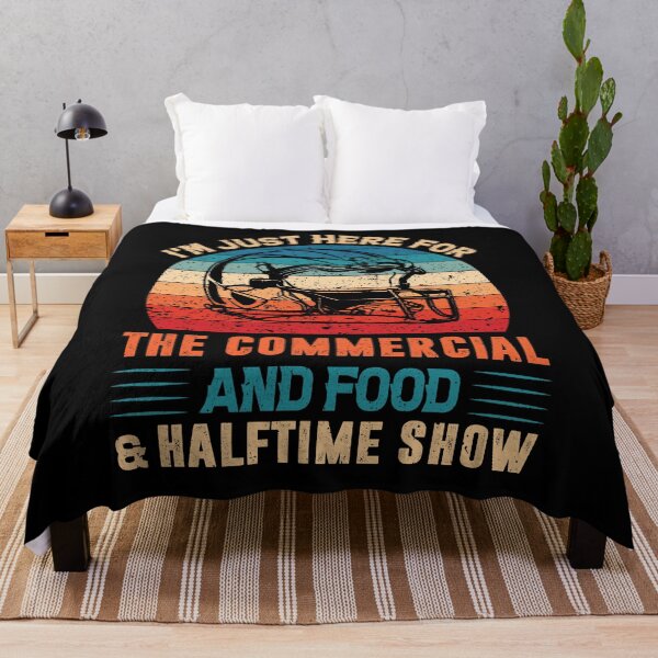 Item preview, I'm Just Here For The Commercial And Food Halftime Show Shirt, Food Lover Shirt, Marching Band Shirt, Super Bowl Shirt, Funny Sports Shirt designed and sold by aymob.