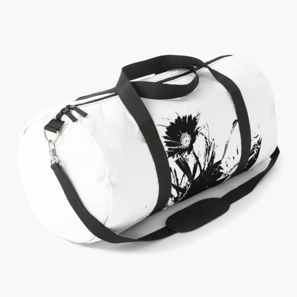 Item preview, 3 Gazanias Black and White Silhouette on blue designed and sold by DianeBP.