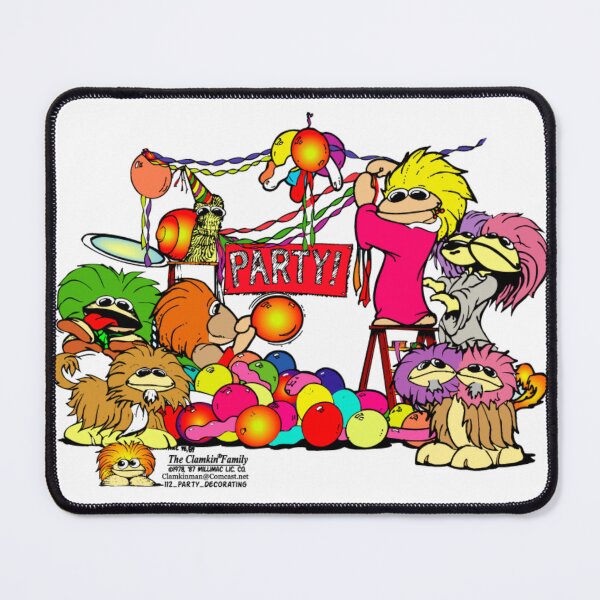 Item preview, Party Decorating Clamkin Family Cartoon - featuring a lot of Clamkin Characters designed and sold by Bruce Ingrassia.