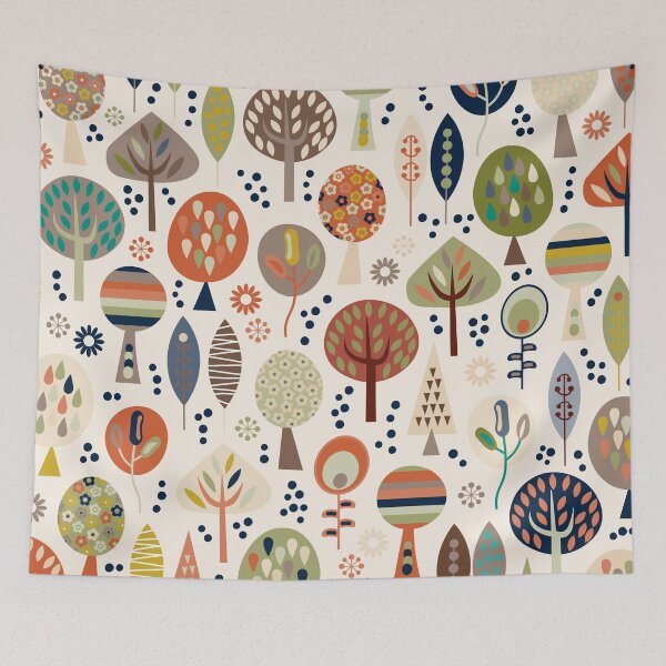 Item preview, Luonto, Mid Century Modern Jungle of Delight designed and sold by BesanoStyle.