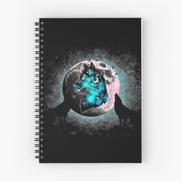 Item preview, Moon wolf and wolf Space designed and sold by ELKENESS.