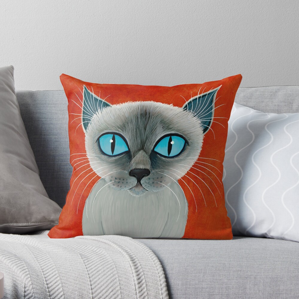 The Queen of Siam Throw Pillow