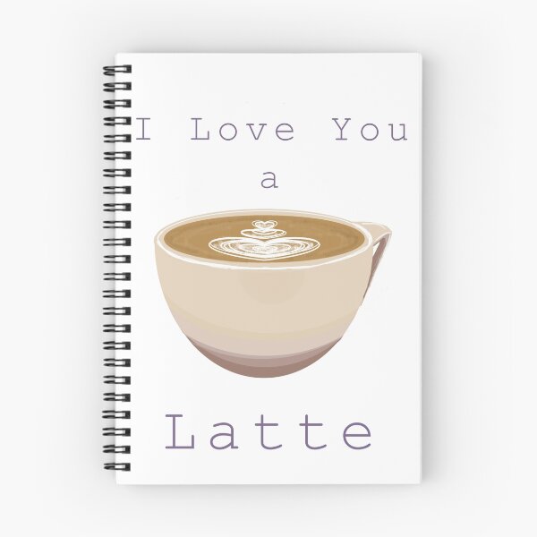 Aperçu de l'œuvre Je t'aime un Latte créée et vendue par CaileyB.