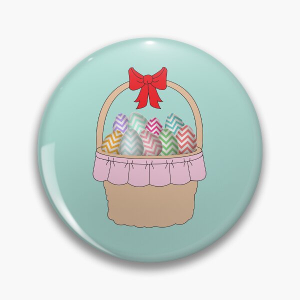 Item preview, Cute Easter Basket & Pastel Easter Eggs designed and sold by idovedesign.