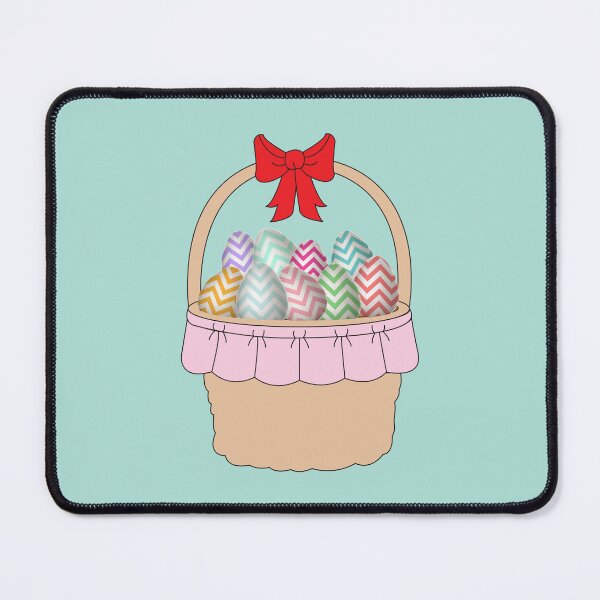 Item preview, Cute Easter Basket & Pastel Easter Eggs designed and sold by idovedesign.