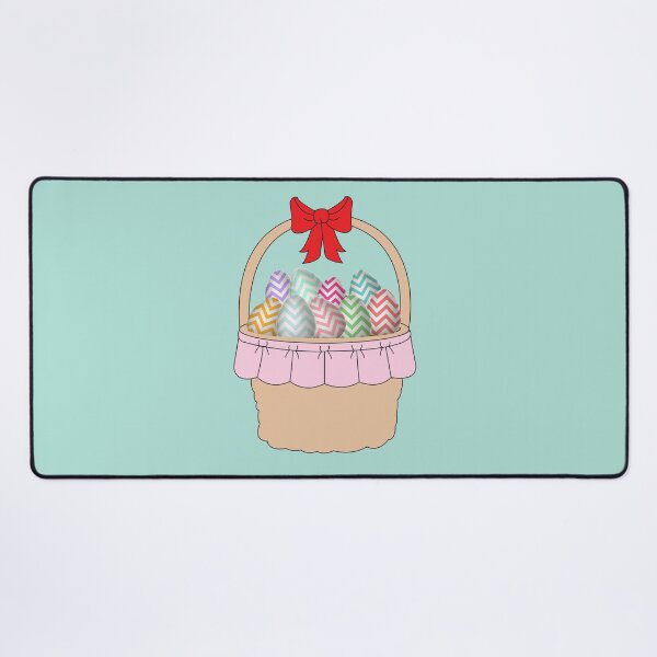 Item preview, Cute Easter Basket & Pastel Easter Eggs designed and sold by idovedesign.