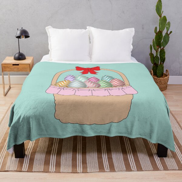 Item preview, Cute Easter Basket & Pastel Easter Eggs designed and sold by idovedesign.