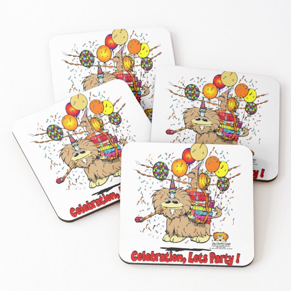 Item preview, Celebration...Let's Party Clamkin Family Cartoon featuring Moon-a-taur and Escargo Balloon Floating designed and sold by Bruce Ingrassia.