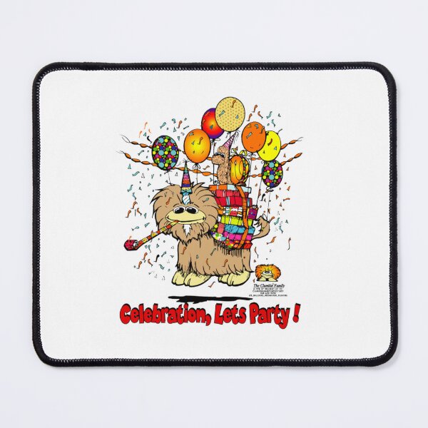 Item preview, Celebration...Let's Party Clamkin Family Cartoon featuring Moon-a-taur and Escargo Balloon Floating designed and sold by Bruce Ingrassia.
