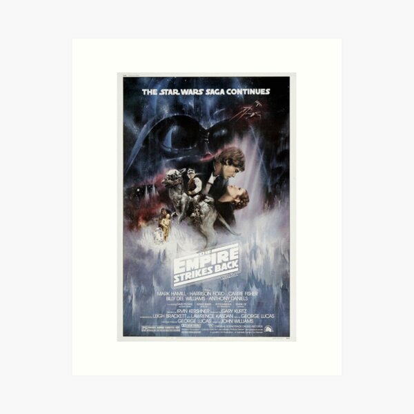 Aperçu de l'œuvre Affiche du film L'Empire contre-attaque créée et vendue par RetroCovers.