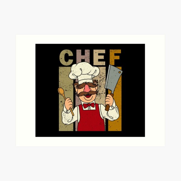 Kitchen Swedish Chef and chicken Art Board Print for Sale by