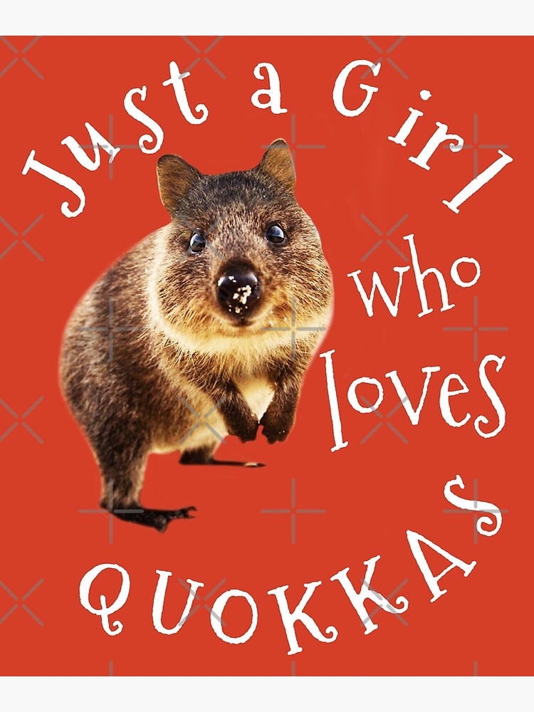 Just a Girl Who Loves Quokkas Cute Quokka Gifts for Women and Girls   Greeting Card for Sale by NUMAcreations