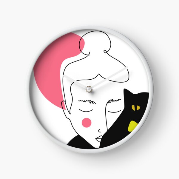 Aperçu de l'œuvre me and my cat Vector Art Illustration créée et vendue par Digipaintings.