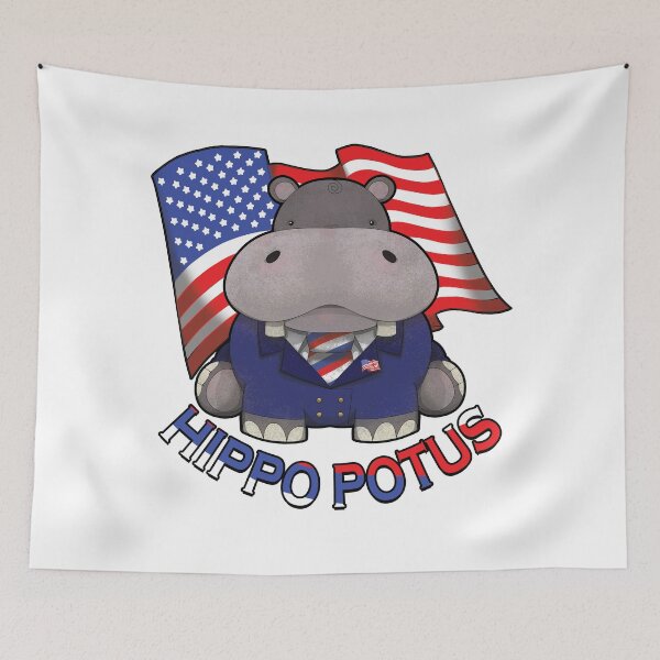 Item preview, Hippo Potus designed and sold by Pajamurai.