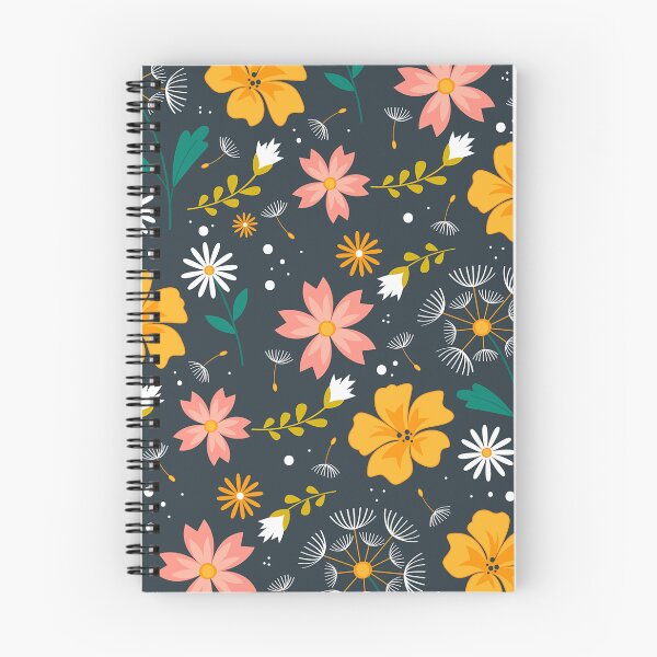 Item preview, yellow and pink flower pattern designed and sold by jojokhworld.