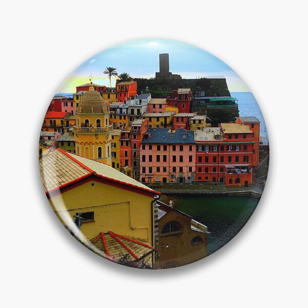 Item preview, Small Colourful Italian Coastal Town 2  designed and sold by exploramum.