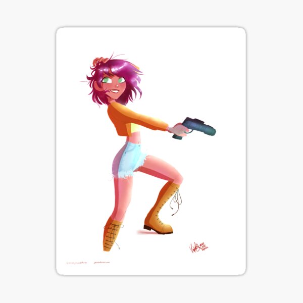 Feisty Girl Sticker