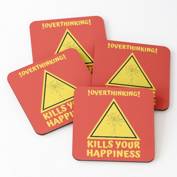 Item preview, Warning Overthinking Kills Your Happiness - Cool Motivational Inspirational Gift designed and sold by mayamay0.