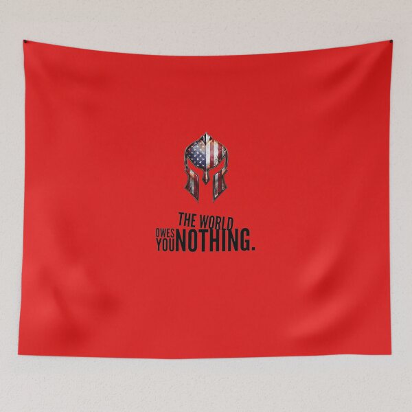 Item preview, The World Owes you Nothing Spartan designed and sold by ffpassion.