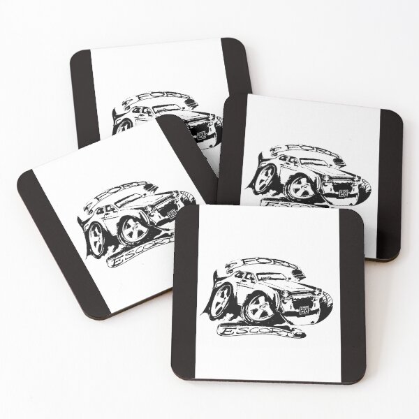 Item preview, black n white simple escort MK1 classic ford  designed and sold by vallertine.
