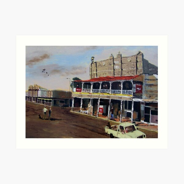 Royal Hotel, Roma, Queensland Australia Art Print