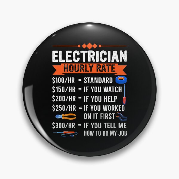 Item preview, Electrician Hourly Rate With Electric Tools Drawings Design designed and sold by SageTobias.