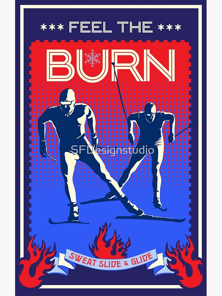 Cross Country Ski Thermometer Poster for Sale by carlstad