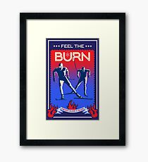 Feel the Burn cross country ski Framed Print