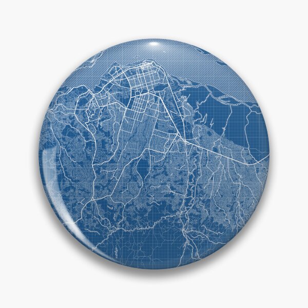 Item preview, Kinshasa City Map of Democratic Republic of the Congo - Blueprint designed and sold by deMAP.