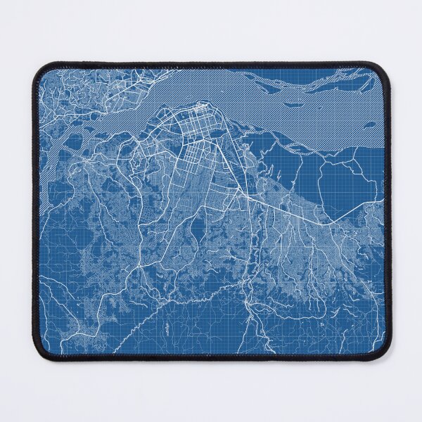Item preview, Kinshasa City Map of Democratic Republic of the Congo - Blueprint designed and sold by deMAP.