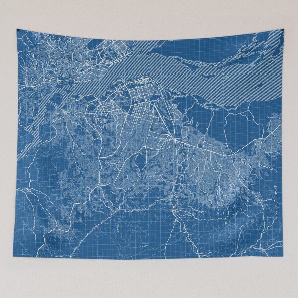 Item preview, Kinshasa City Map of Democratic Republic of the Congo - Blueprint designed and sold by deMAP.