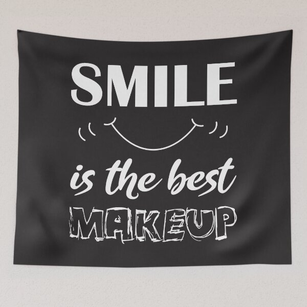 Item preview, A smile is the best make up - World smile day inspirational quotes for women  designed and sold by Alice-Elgawi.