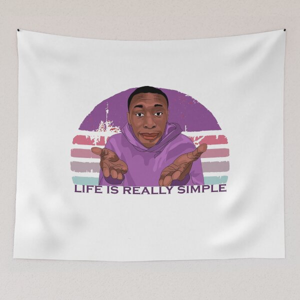 Item preview, life is simple, Learn From Khaby, funny designed and sold by xteamdesign.