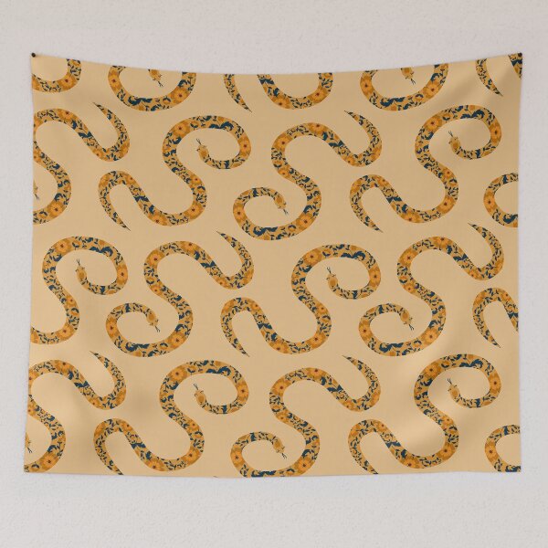 Item preview, Snakes with floral ornament designed and sold by Frauhellen.