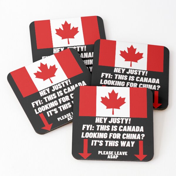 Item preview, Hey Justy! FYI: This Is Canada Looking For China? White Text designed and sold by TWMBDesigns.