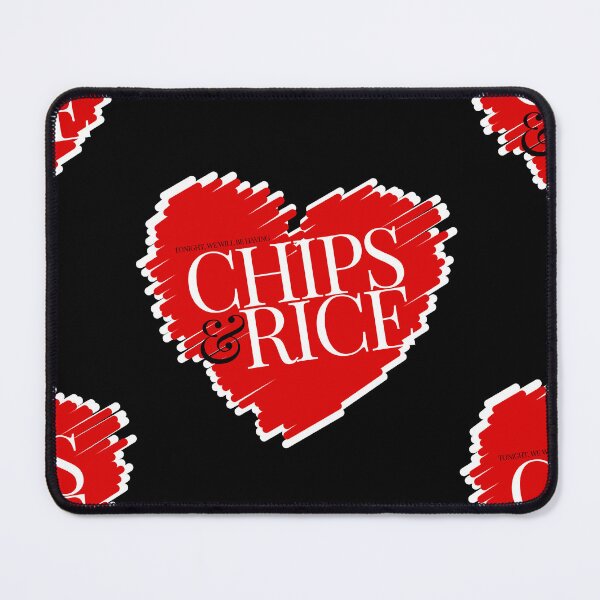 Item preview, Chips and Rice Valentines themed love heart design designed and sold by 133DandC.