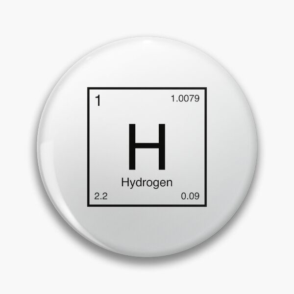 Item preview, Hydrogen Element (black) designed and sold by AllAboutScience.