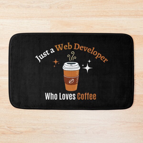 Item preview, Web Developer Just Loves Coffee Quote Design Espresso designed and sold by Africrafts.