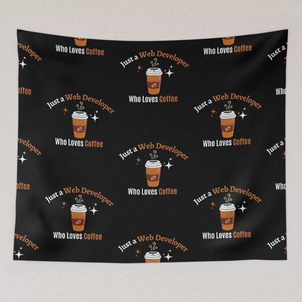 Item preview, Web Developer Just Loves Coffee Quote Design Espresso designed and sold by Africrafts.