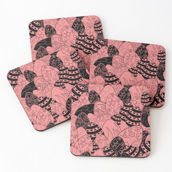Item preview, easter eggs pattern,pink,black designed and sold by cutecrazytshirt.
