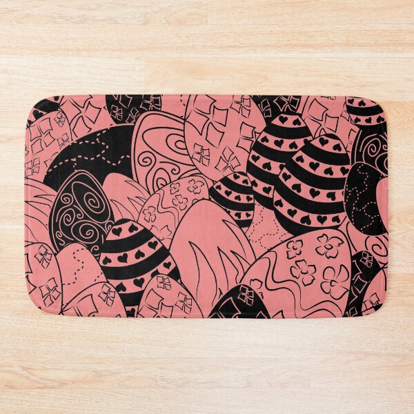 Item preview, easter eggs pattern,pink,black designed and sold by cutecrazytshirt.