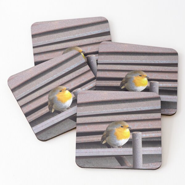 Item preview, A Little Robin Posing In An Industrial Setting designed and sold by MakeAMomentGift.